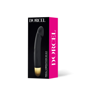 Вибратор Dorcel Real Vibration M Gold 2.0, диам 3,7см, перезаряжаемый, для точки G