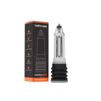 Гидропомпа Bathmate Hydromax 7 Clear (X30), для члена длиной от 12,5 до 18см, диаметр до 5см