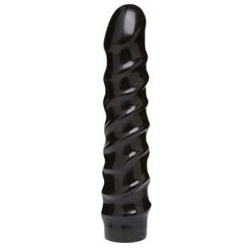 Ділдо Doc Johnson CodeBlack - 8 Inch Raging Vac-U-Lock із стимулюючим рельєфом, діаметр 3,8 см