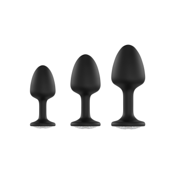 Анальна пробка Dorcel Geisha Plug Diamond L з кулькою всередині, створює вібрації, макс. діаметр 4 с