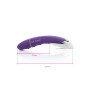 Мощный вибратор Mystim Sassy Simon Purple с двумя моторами и стимулирующим рельефом