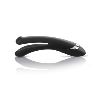 Вібратор подвійний з електростимуляцією Mystim Tingling Aparte eStim Black, міостімулятор