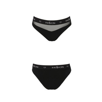 Трусики с прозрачной вставкой Passion PS006 PANTIES black, size XL
