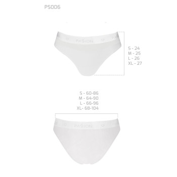 Трусики с прозрачной вставкой Passion PS006 PANTIES white, size M