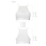 Спортивний топ з прозорою вставкою Passion PS006 TOP white, size L