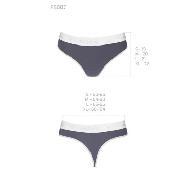 Спортивные трусики-стринги Passion PS007 PANTIES dark grey, size M