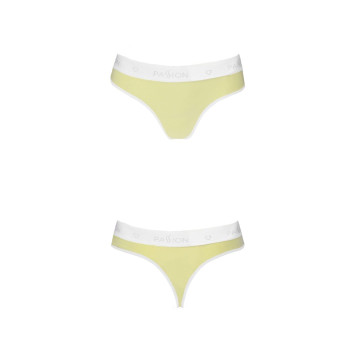 Спортивні трусики-стрінги Passion PS007 PANTIES yellow, size S