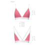 Спортивний топ з подвійними бретелями Passion PS007 TOP pink, size M