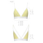 Спортивний топ з подвійними бретелями Passion PS007 TOP yellow, size S