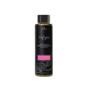 Масажна олія Sensuva — Me&You Pink Grapefruit & Vanilla Bean (125 мл) з феромонами