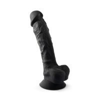 Фаллоимитатор SilexD Vetus Black (MODEL 1 size 8in), двухслойный, силикон+Silexpan, диаметр 4,2см