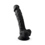 Фаллоимитатор SilexD Vetus Black (MODEL 1 size 8in), двухслойный, силикон+Silexpan, диаметр 4,2см