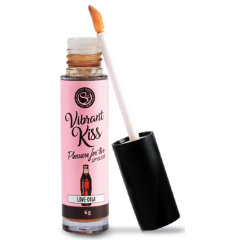 Блеск для губ с эффектом вибрации Secret Play - LIP GLOSS Vibrant Kiss Cola, 6 грамм