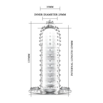 Насадка-презерватив "Penis Sleeve" BI-010045D