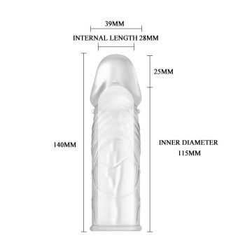Насадка-презерватив "Penis Sleeve" BI-010045E Cristal