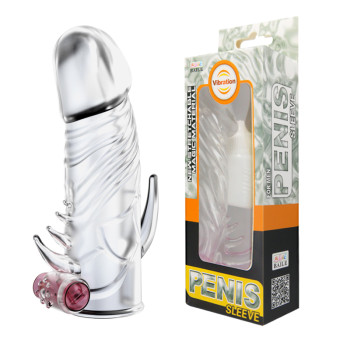 Насадка-презерватив "Penis Sleeve" з вібрацією BI-010045Z-2