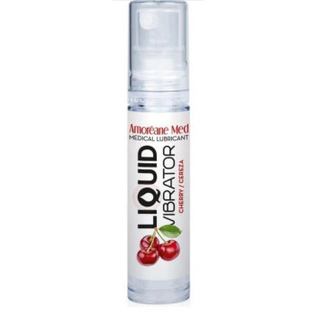 Стимулюючий лубрикант від Amoreane Med: Liquid vibrator-Cherry (рідкий вібратор ), 10 ml