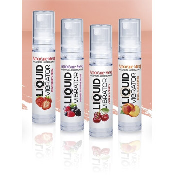 Стимулюючий лубрикант від Amoreane Med: Liquid vibrator-Peach (рідкий вібратор ), 10 ml