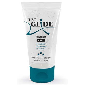 Веганське анальне масло на силіконовій основі - Just Glide Premium Anal, 50 ml