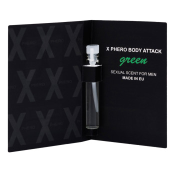 Духи с феромонами для мужчин X phero Men Green Body Attack, 1 ml