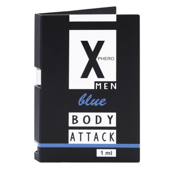 Духи з феромонами для чоловіків X phero Men Blue Body Attack, 1 ml