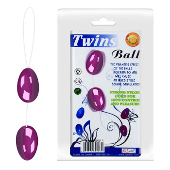 Анальные шарики BAILE - TWINS BALL, BI-014036-2
