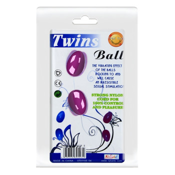Анальные шарики BAILE - TWINS BALL, BI-014036-2