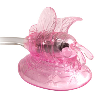 Вакуумна помпа для клітора з вібростимуляцією BAILE - BUTTERFLY CLITORAL PUMP, BI-010125R