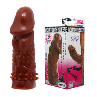 Насадка-презерватив BI-016002-0902S ( коричнева )