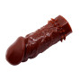 Насадка - презерватив BI-016002-0902S ( коричневая )