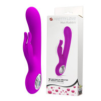 Вібромасажер з кліторальним відростком Hot Rabbit BI-014480