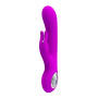 Вибромассажер с клиторальным отростком «Hot Rabbit» BI-014480