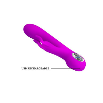 Вибромассажер с клиторальным отростком «Hot Rabbit» BI-014480
