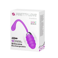Віброяйце з рельєфним дизайном PrettyLove "Franklin" BI-014656-1