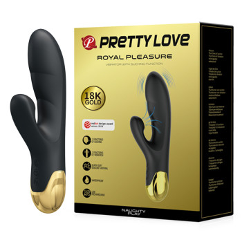 Вібратор з вакуумною стимуляцією клітора Pretty Love-Royal Pleasure Naughty Play, BI-014625