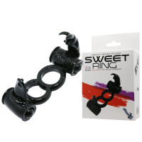 Ерекційне вібро кільце з стимулятором клітора Sweet RING, BI-014079-1