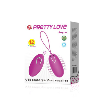 Перезаряджаюче віброяйце з пультом ду PRETTY LOVE-Joyce, BI-014362W-10