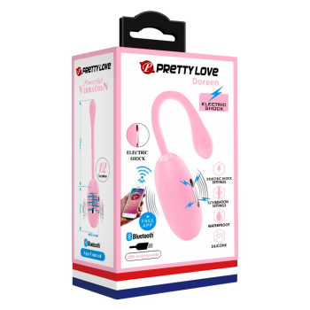 Віброяйце з електростимуляцією, кероване смартфоном Pretty Love-Doreen, BI - 014609HP-1