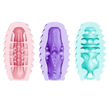 Набор из 15 шт мастурбаторов Pretty Love - Double Sided EGG, BI-014832H