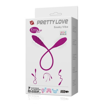 Гнучкий вібростимулятор унісекс PRETTY LOVE-Snaky Vibe, BI-014327-1