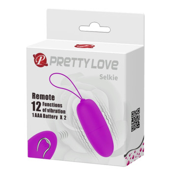 Виброяйцо с пультом ду Pretty Love - SELKIE, BI-014865W