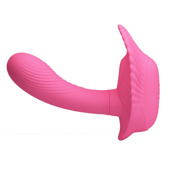 Вибробабочка с стимулятором клитора PRETTY LOVE - Powerful Shell Stimulator , BI-014368-3