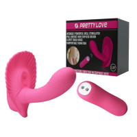 Вібробабочка з стимулятором клітора PRETTY LOVE-Powerful Shell Stimulator, BI-014368W-3