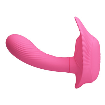 Вібробабочка з стимулятором клітора PRETTY LOVE-Powerful Shell Stimulator, BI-014368W-3