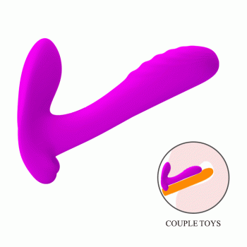Вибробабочка с стимулятором клитора PRETTY LOVE - Remote Control Massager, BI-014850W
