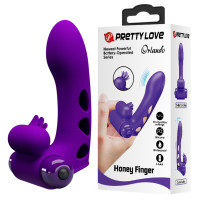 Кліторальний стимулятор на палець Pretty Love-Orlando Finger Violet, BI - 014836-1