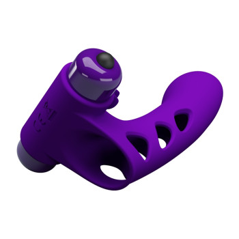 Клиторальный стимулятор на палец Pretty Love - Orlando Finger Violet, BI-014836-1