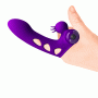 Клиторальный стимулятор на палец Pretty Love - Orlando Finger Violet, BI-014836-1