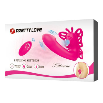 Мультифункціональний вібростимулятор на пульті управління Pretty Love Katherine Magenta, BI-014849W-1