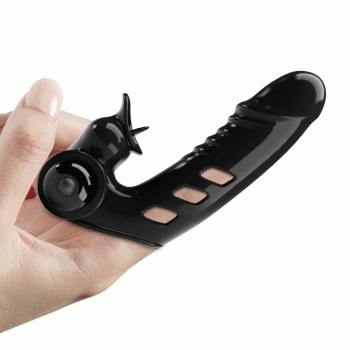 Клиторальный стимулятор на палец Pretty Love - Corbin Finger Black, BI-014859